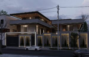 Modern Villa Exterior Design with Natural Elements