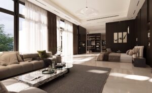 Luxury Villa Ground Floor Design in Dubai