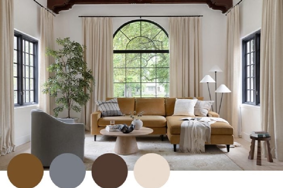 Harmonizing Colors with Materials like Marble, Wood, and Metal