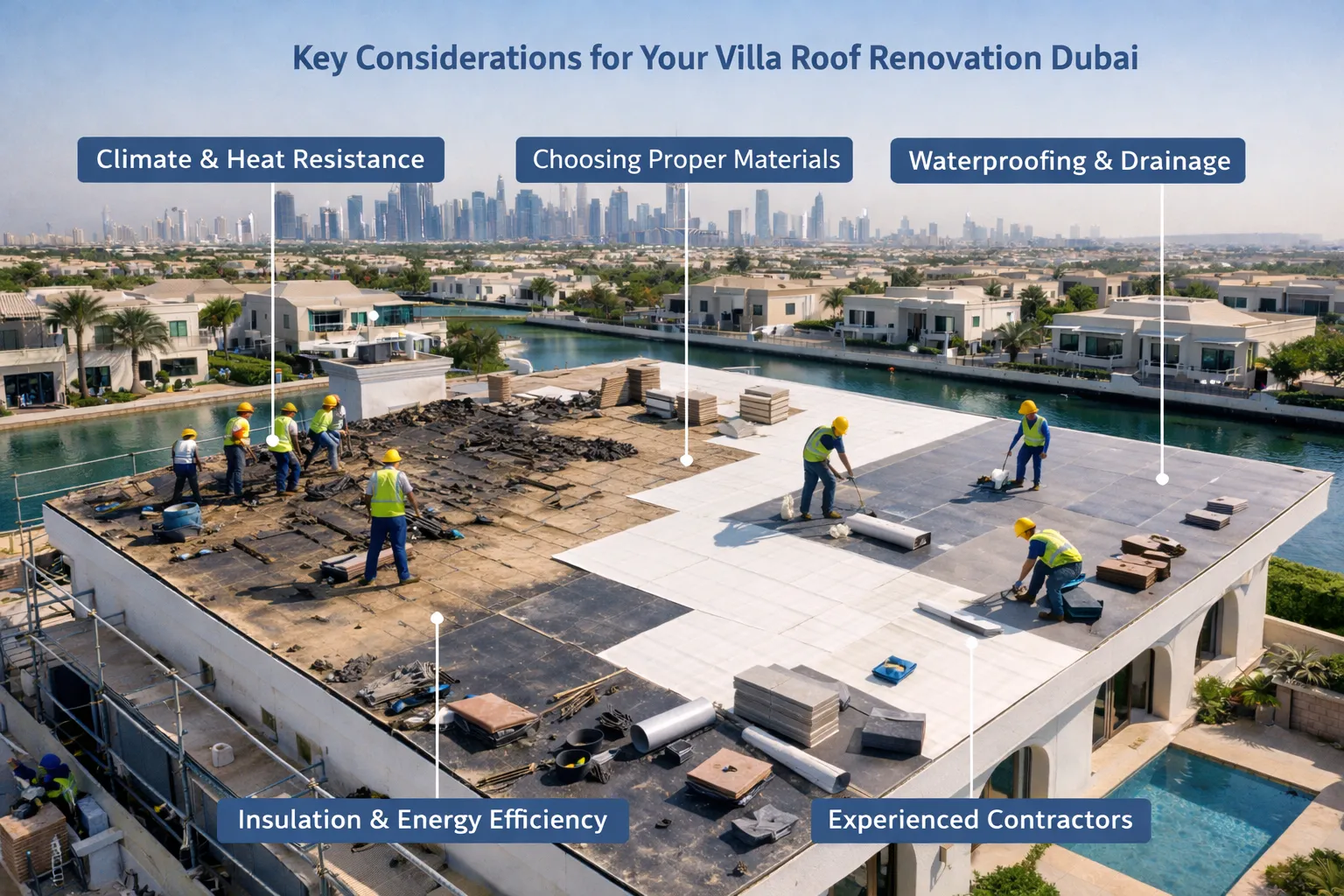 The Premier Villa Roof Renovation Dubai with Lux Dubai Interiors
